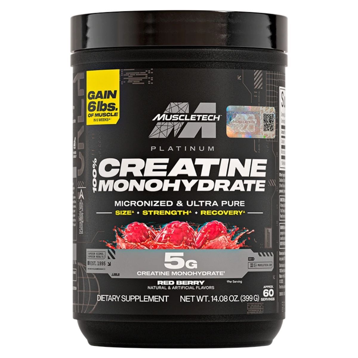 MUSCLETECH - Platinum Creatina Monohidratada 60 Serv Muscletech Con Sabor
