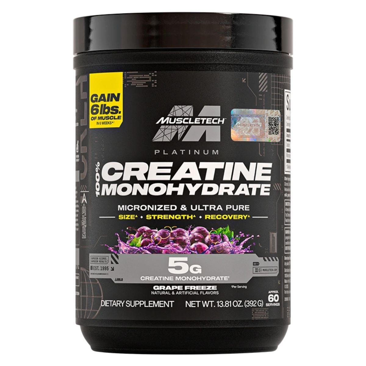 MUSCLETECH - Platinum Creatina Monohidratada 60 Serv Muscletech Con Sabor