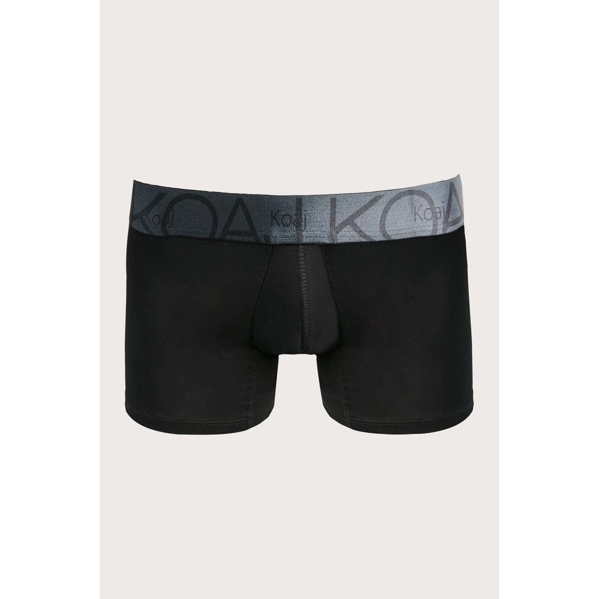 KOAJ - KOAJ Bóxer negro trunk-corto para hombre, elaborado en tela de HOMBRE