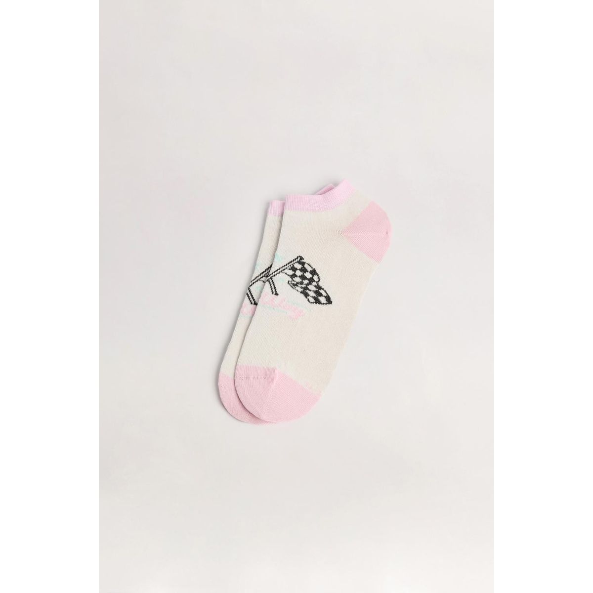 KOAJ - KOAJ Medias unicolores tobilleras con diseño racer y contra Mujer
