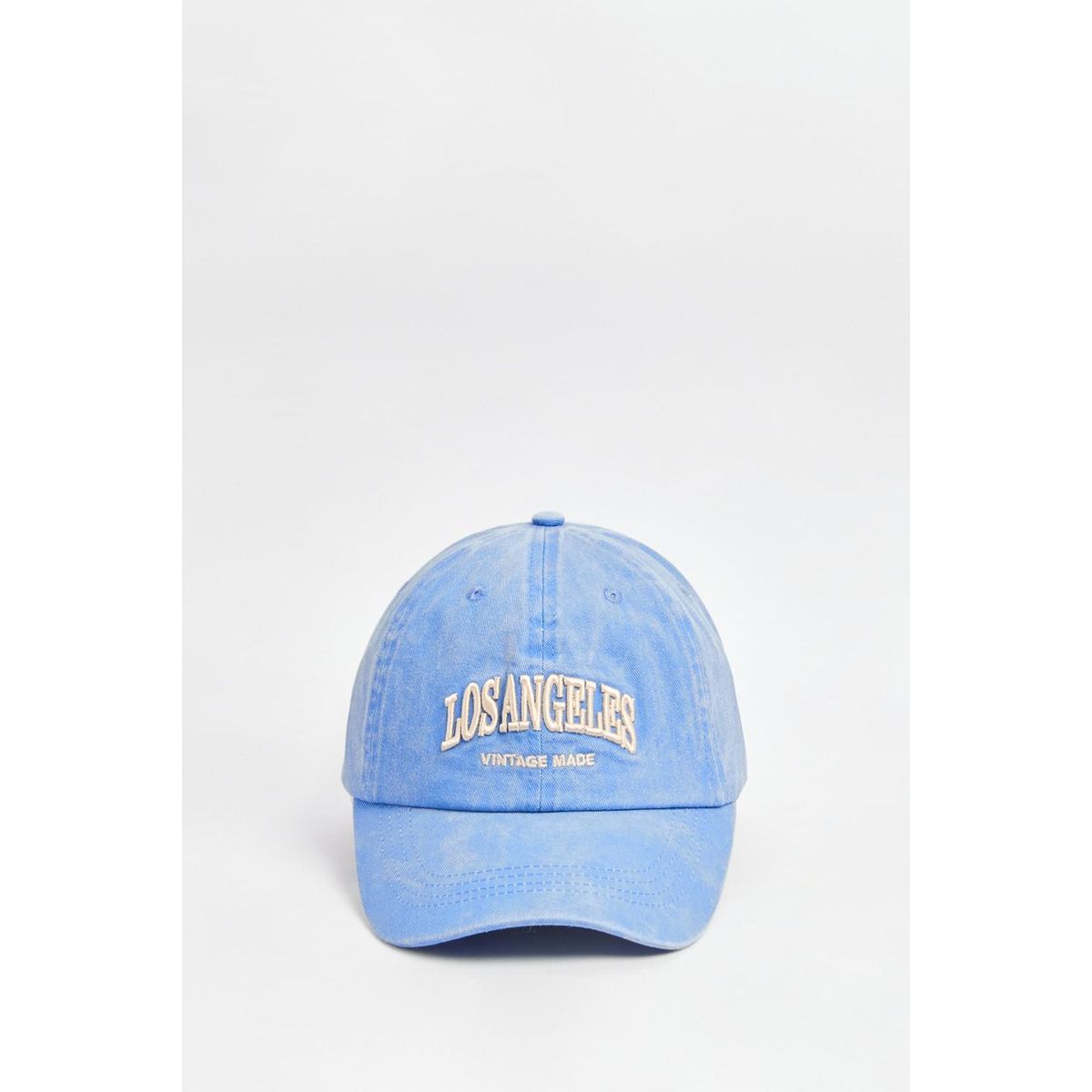 KOAJ - KOAJ Cachucha azul teñida beisbolera con diseño college Mujer