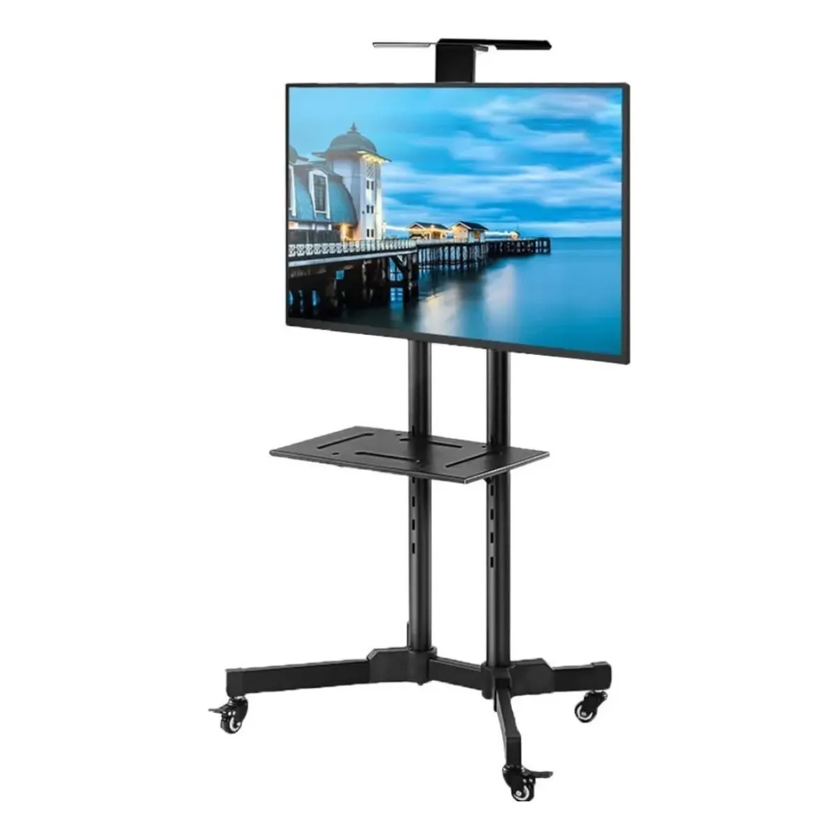 GENERICO - Soporte De Televisor Movil Con Pedestal 32 A 70 Pulgadas Negro