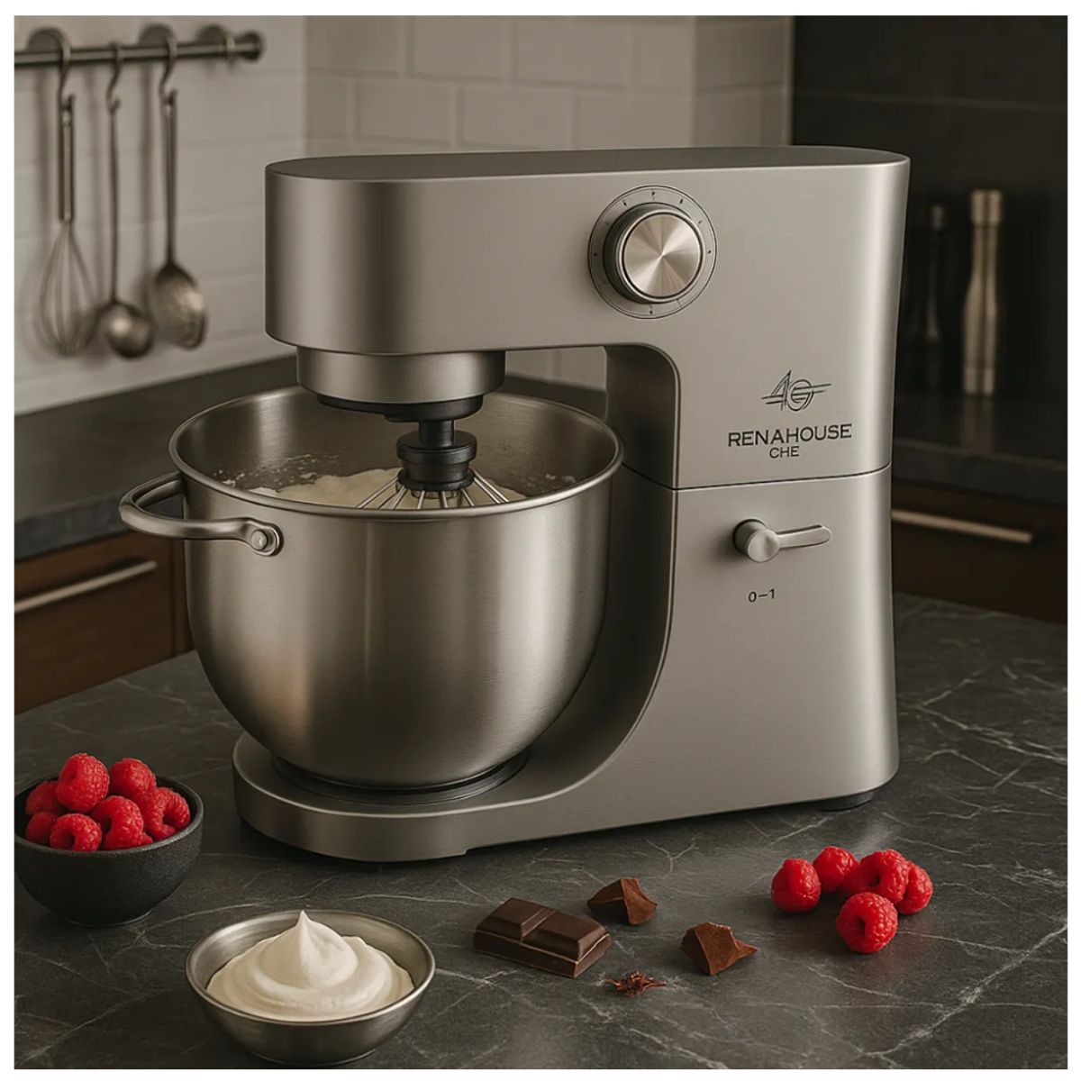 RENAHOUSE - Batidora Amasadora Industrial Acero Inoxidable 15l 6 Velocidades