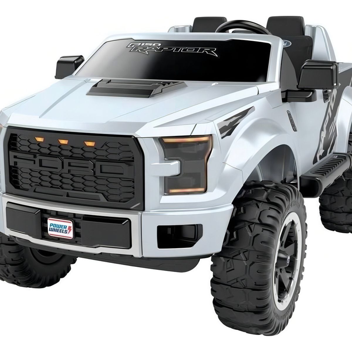 FORD - Auto Eléctrico Power Wheels Ford Plateado 12v 2 Plazas Con Baúl Y Sonidos