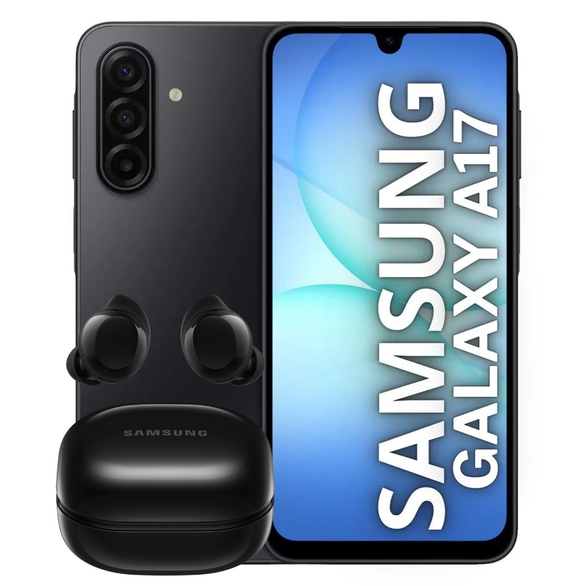 SAMSUNG - Celular Samsung A17 4GB Ram 128GB 1SIM Negro + Obsequio Audifonos Genius