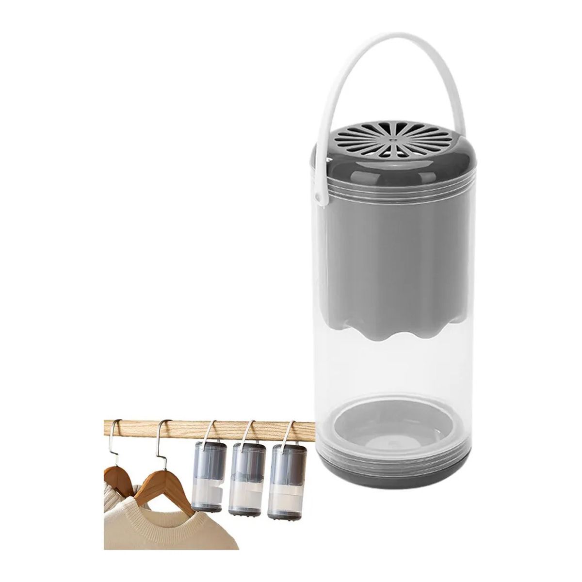 GENERICO - Deshumidificador Para Armario Reutilizable Set X 2 Unidades Blanco