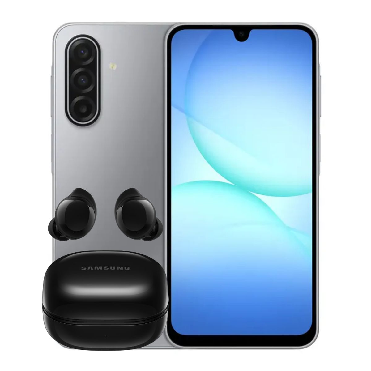 SAMSUNG - Celular Samsung A17 4GB Ram 128GB 1SIM Gris + Audifonos Samsung Buds Core