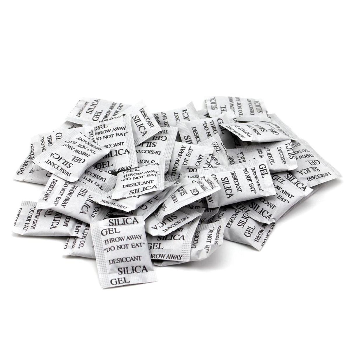 GENERICO - 100 Bolsas Silica Gel Desiccant No Humedad Deshumidificador