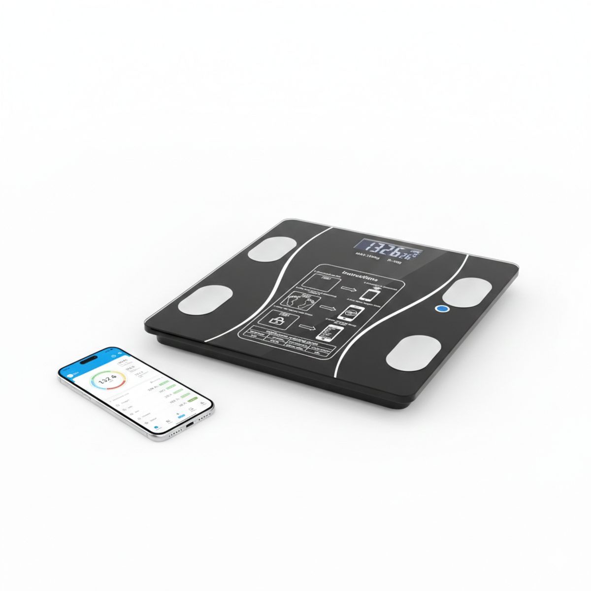GENERICO - BÁSCULA DIGITAL INTELIGENTE CON BLUETOOTH