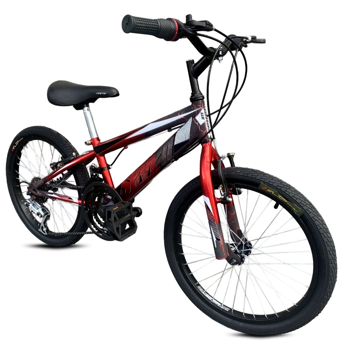 GENERICO - Bicicleta de Montaña Rin 24 para Niño Rojo 2025