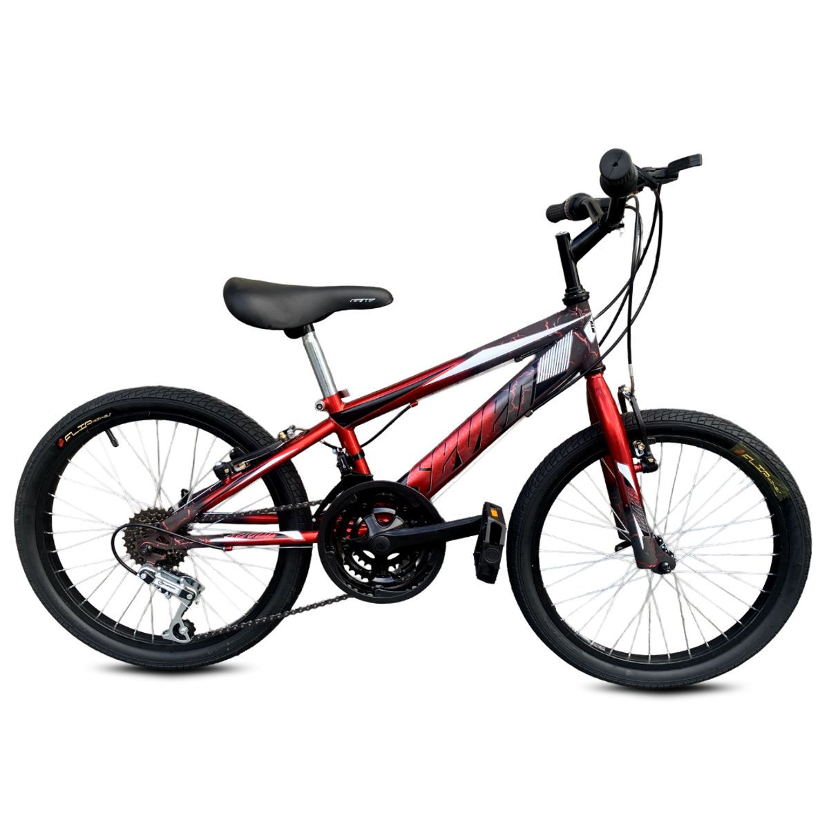 GENERICO - Bicicleta de Montaña Rin 24 para Niño Rojo 2025
