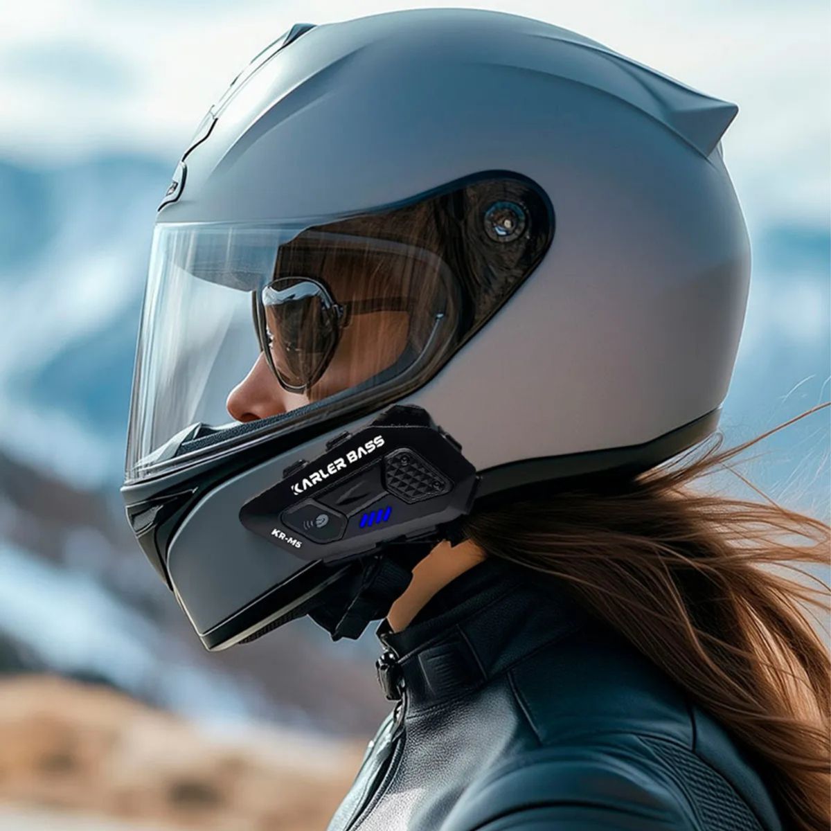 GENERICO - Intercomunicador Moto Bluetooth M5 Con Radio FM IP66 Manos Libres Para Casco