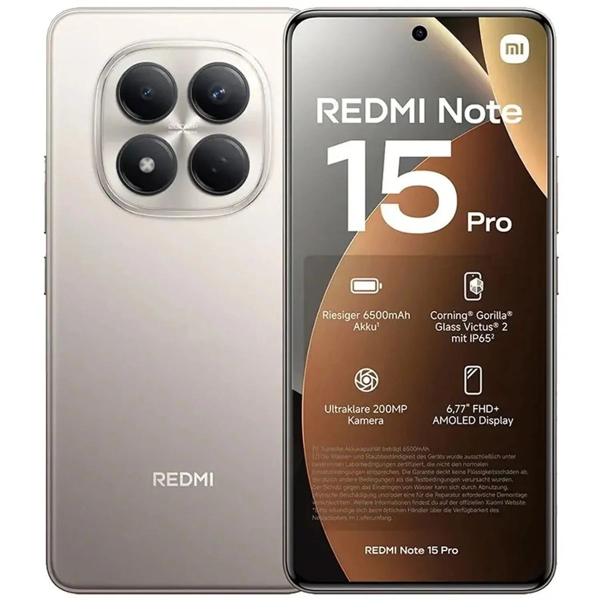 XIAOMI - Celular Xiaomi Redmi Note 15 Pro 256 GB 8 GB RAM 4G Gris