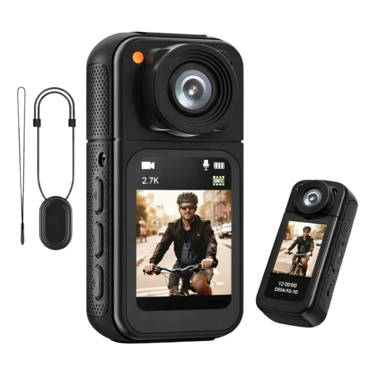 TECNOHOGAR JS - Camara Deportiva Mini Sport Cam Wifi Lente Magnética Full Hd