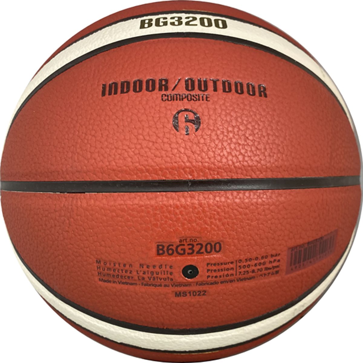 MOLTEN - Balón De Baloncesto Molten B6 G3200 12 Paneles #6