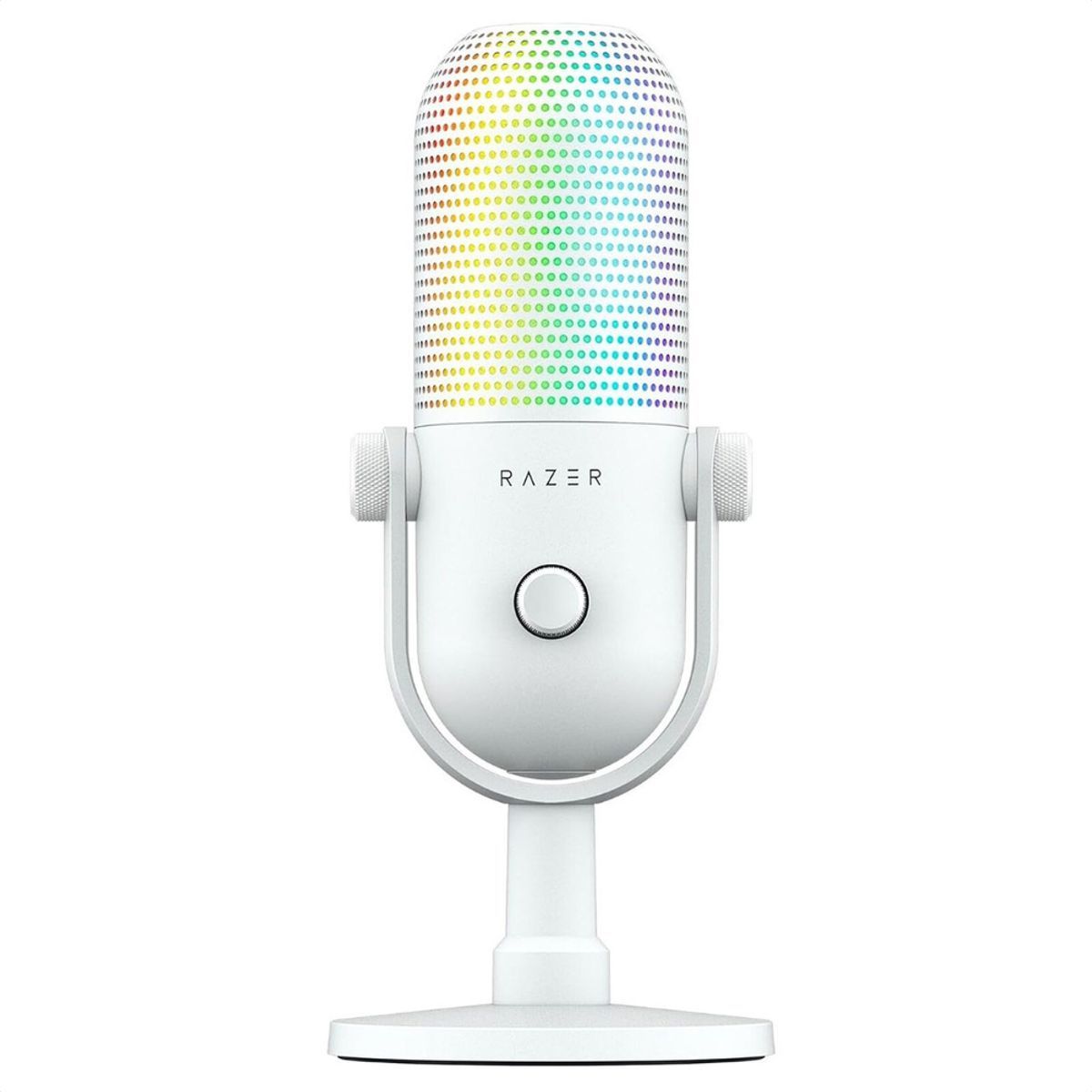 RAZER - Micrófono Razer Seiren V3 Chroma USB RGB 96kHz 24bit Supercardioide Streaming Profesional Blanco