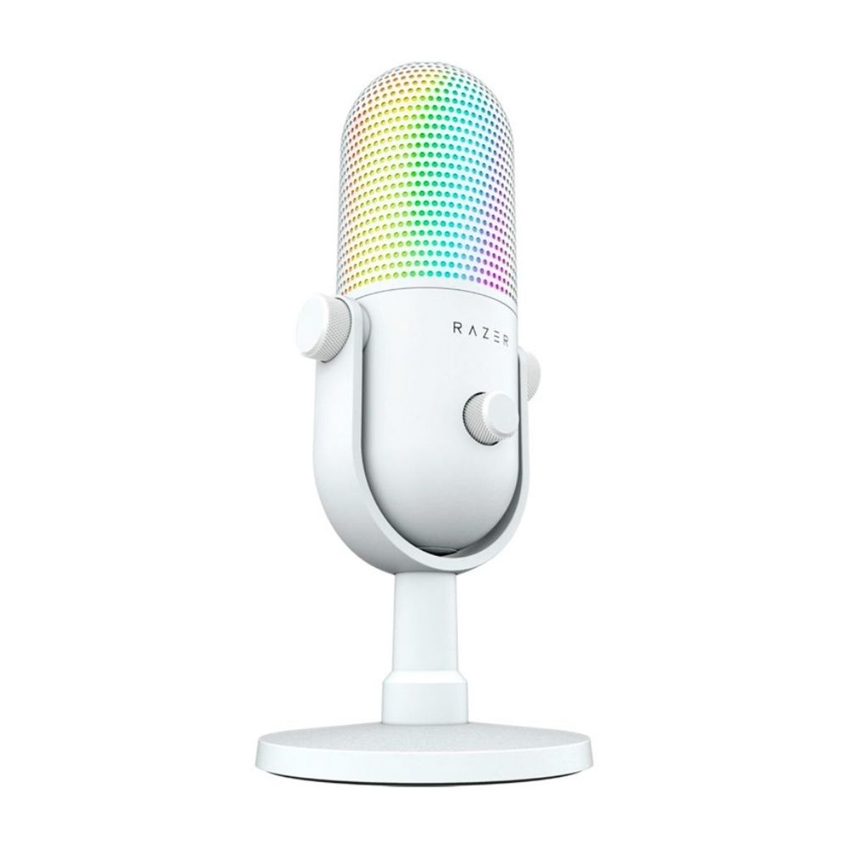 RAZER - Micrófono Razer Seiren V3 Chroma USB RGB 96kHz 24bit Supercardioide Streaming Profesional Blanco