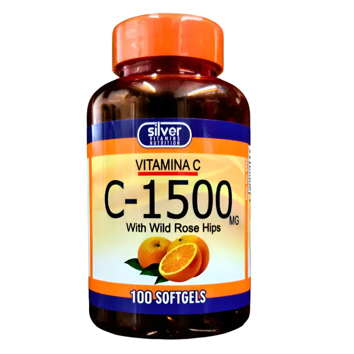 SILVER - VITAMINA C WITH ROSE HIPS X 100 CAPSULAS BLANDAS/ SILVER