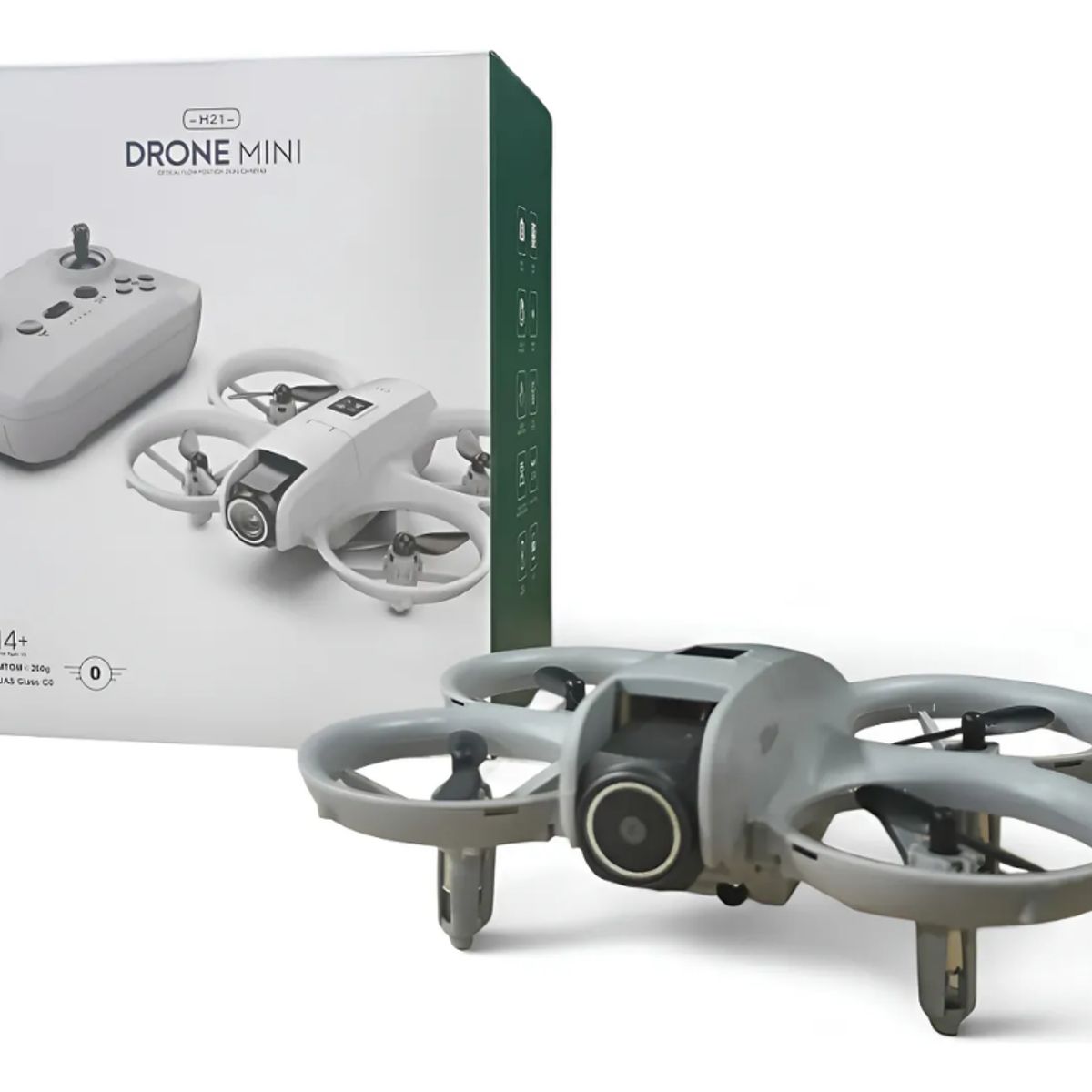 AMERICAN GENERICS - Drone H21 Camara 4k WIFI Control Remoto Luces Led Foto Video Gris