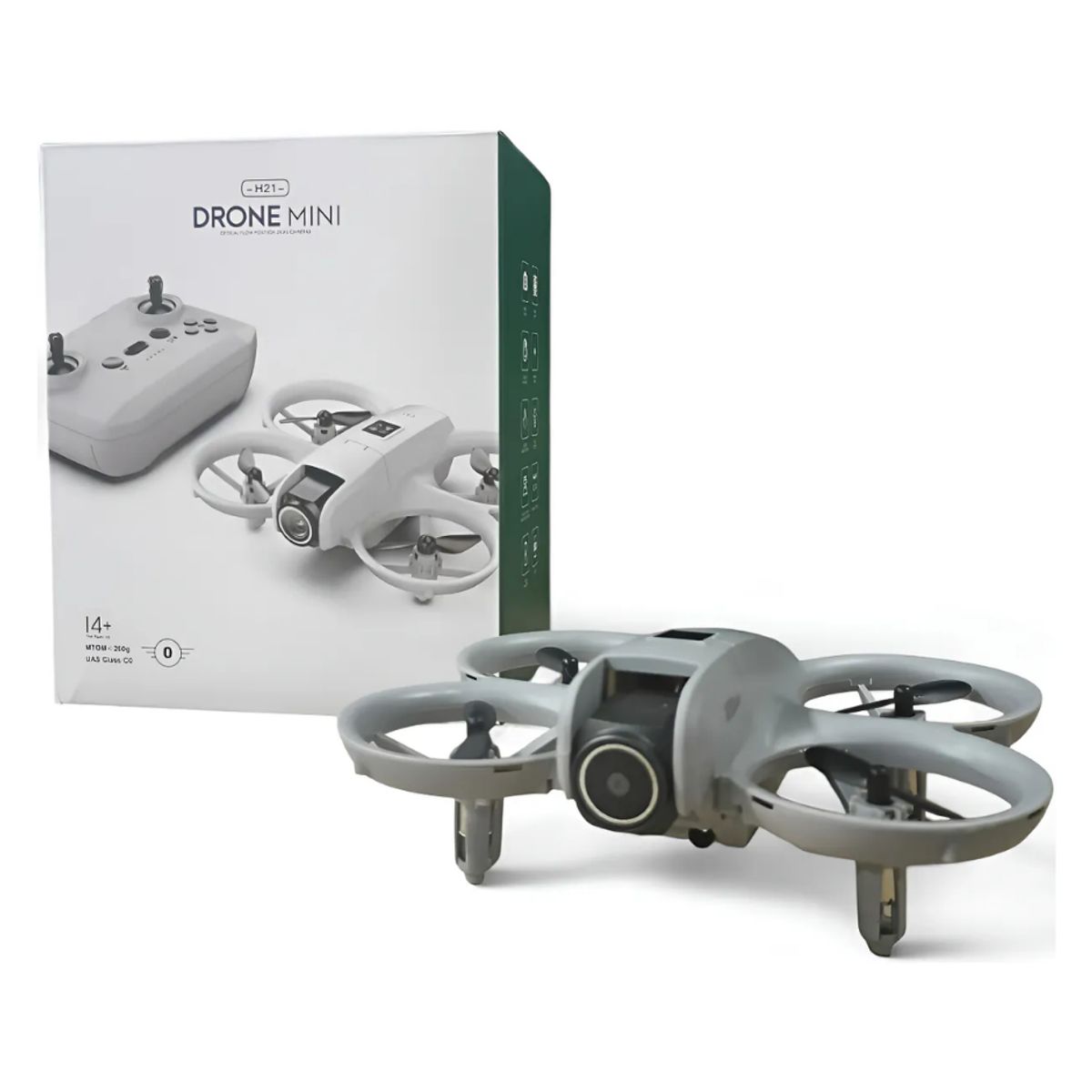 AMERICAN GENERICS - Drone H21 Camara 4k WIFI Control Remoto Luces Led Foto Video Gris