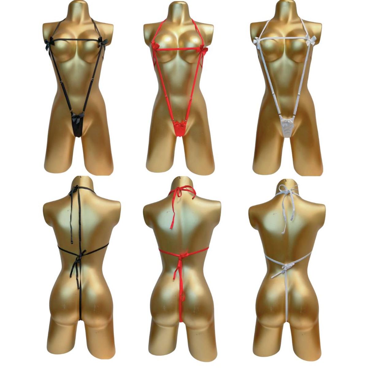 GENERICO - Ropa Interior Lencería Femenina Tanga Con Ligueros