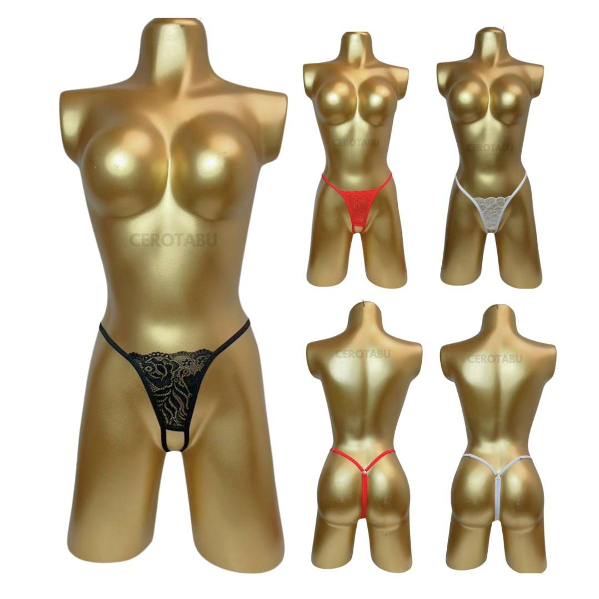 GENERICO - Ropa Interior Femenina Lenceria Tanga Panty En Encaje