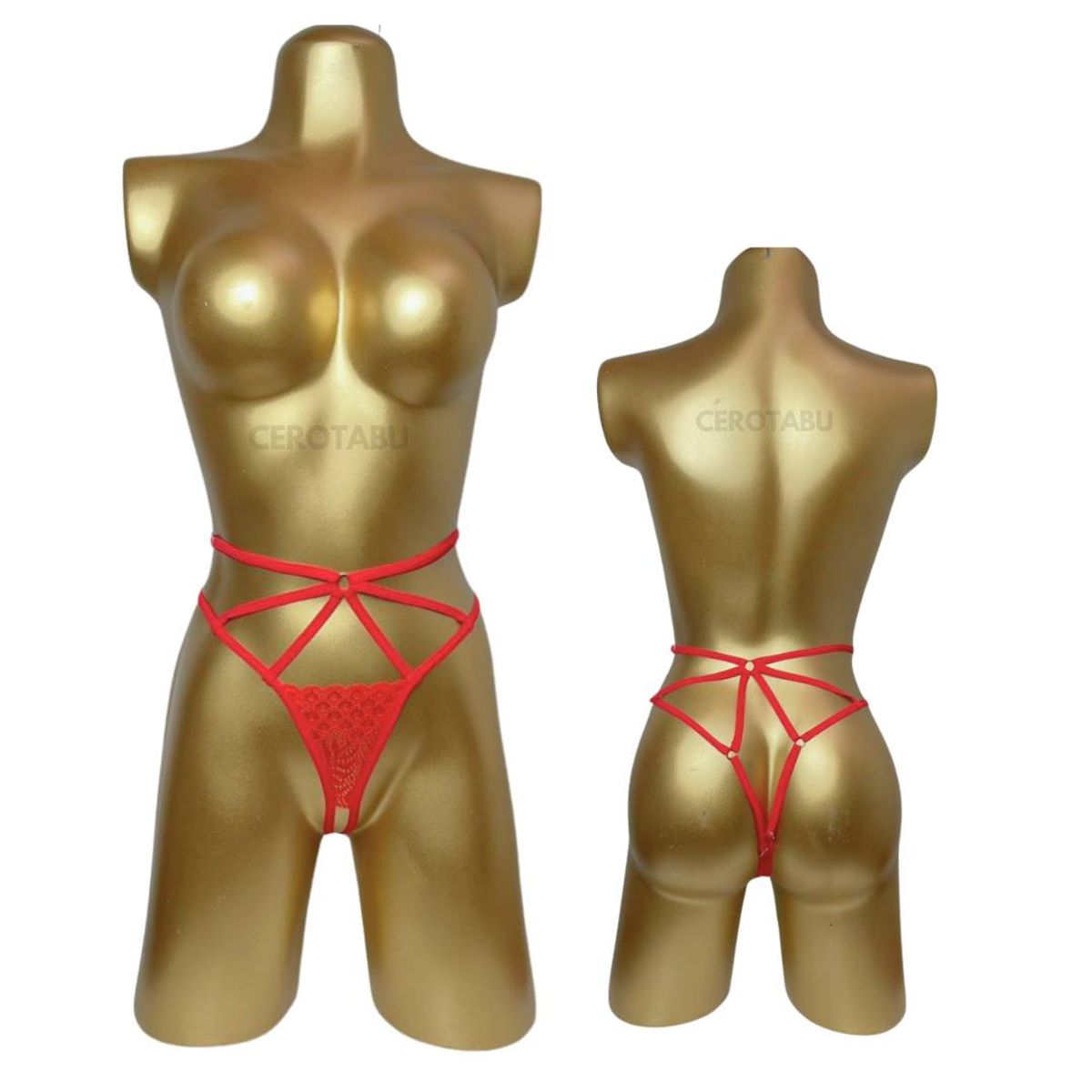 GENERICO - Ropa Interior Femenina Tanga Panty En Encaje Lencería