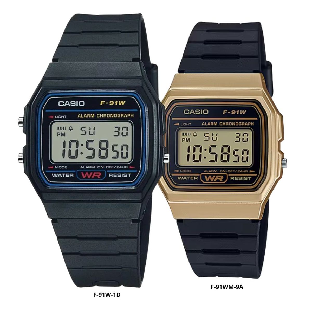 CASIO - Reloj Casio En Pareja Modelo F-91W Diseño Casual