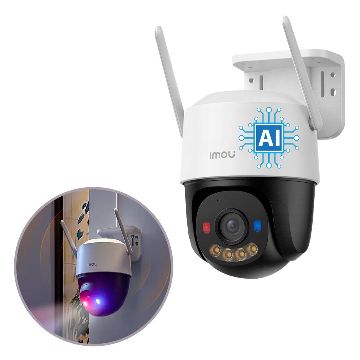 IMOU - CAMARA  DE SEGURIDAD WIFI EXTERIOR IMOU 8MP / 4K VISION NOCTURNA A COLOR AUDIO INTEGRADO