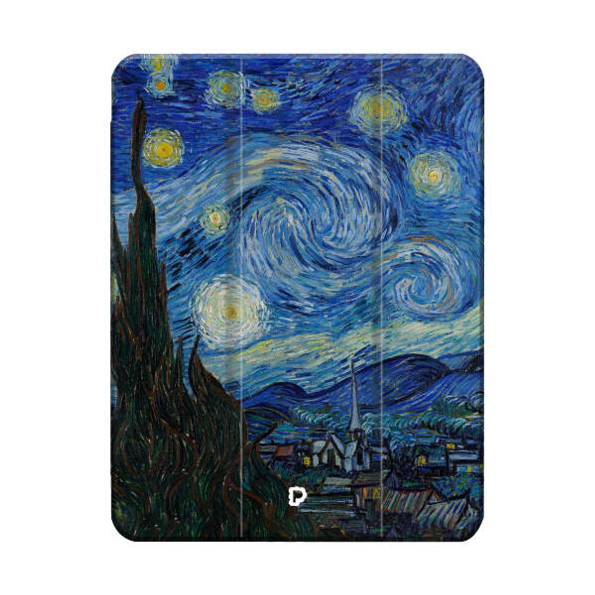 PHONETIFY - Funda Plegable para iPad Pro 11 Pulgadas M4 o M5 Diseño La Noche Estrellada