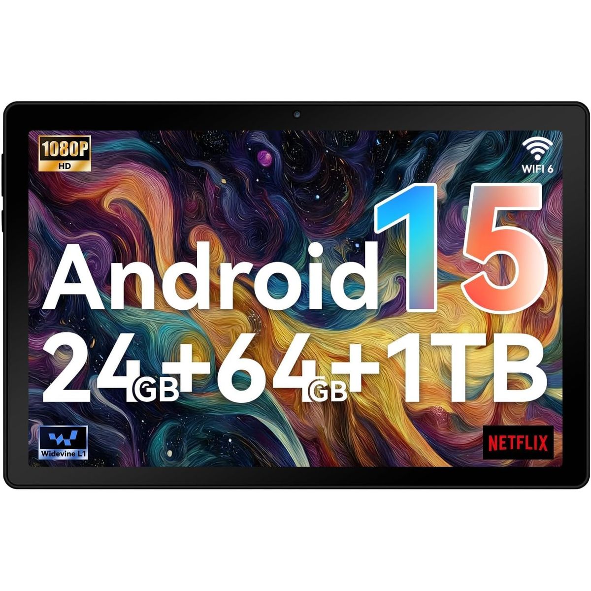 GENERICO - Tablet Hakaug De 10 Pulgadas Con Android 15, 24 Gb De Ram Y Negro