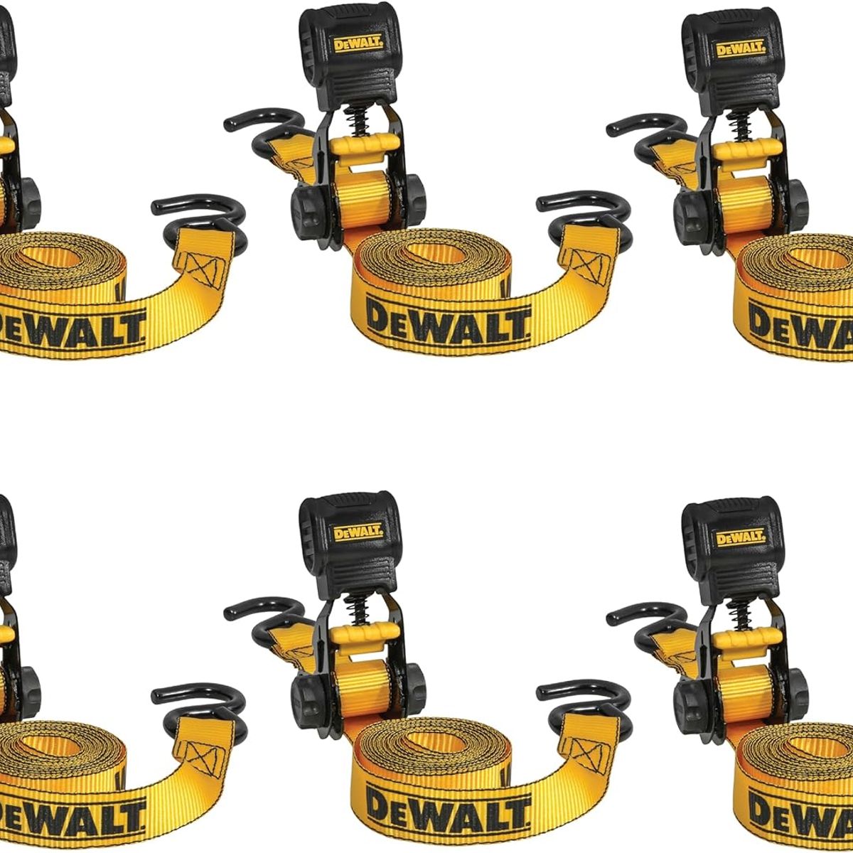 STANLEY - Correa de amarre de trinquete negro/amarillo de 1 pulgada x 10 pies, carga de