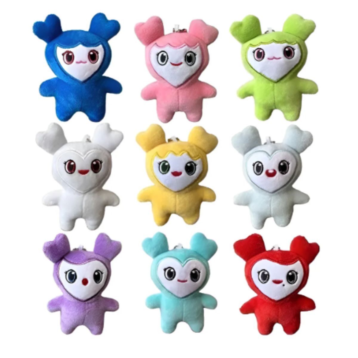 GENERICO - Set Coleccionable 9 Llaveros Inspirado Twice Lovelys K-pop