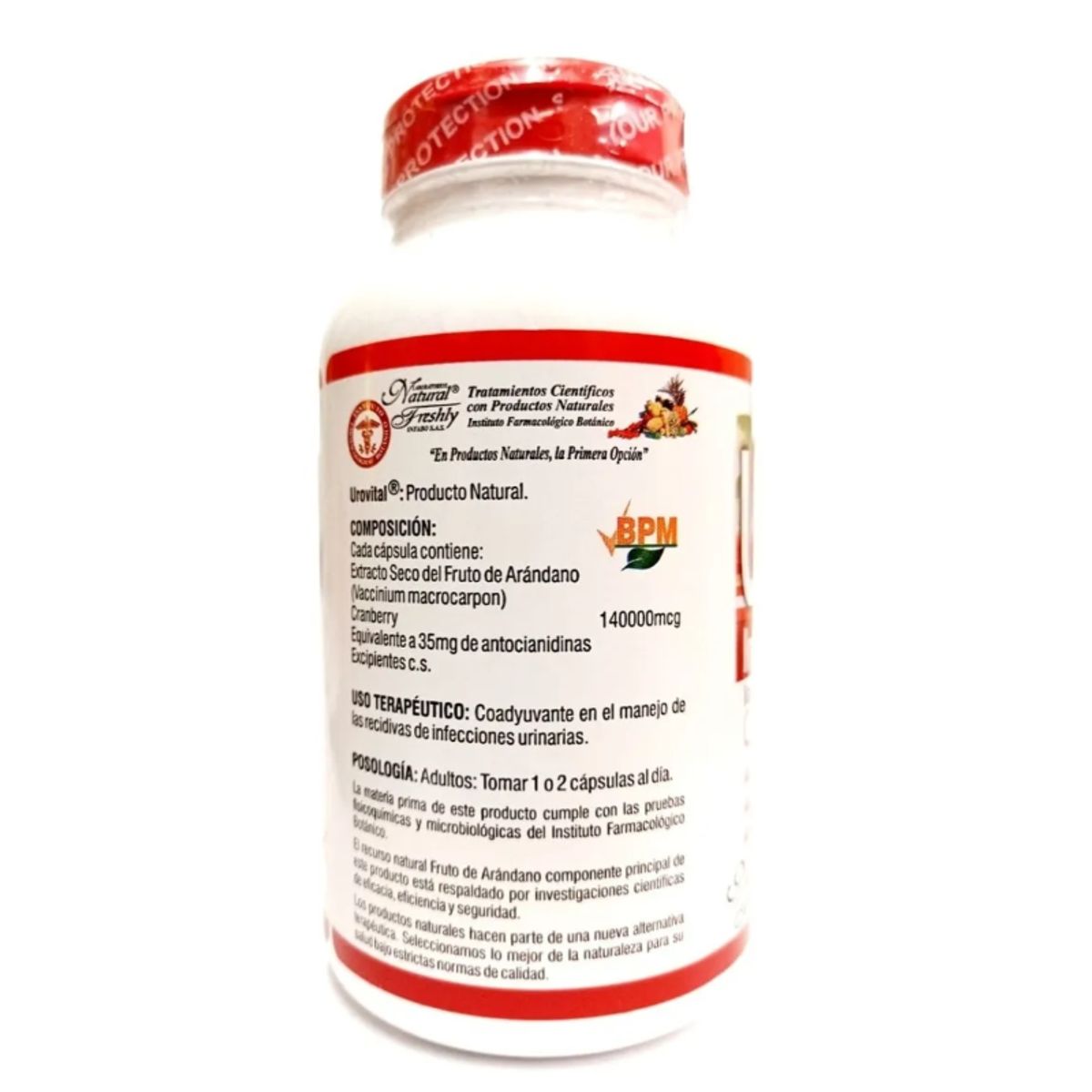 NATURAL FRESHLY - SUPLEMENTO CON ARANDANOS/UROVITAL CRAMBERRY/ COMBO 2 X 60 UNIDADES C/U