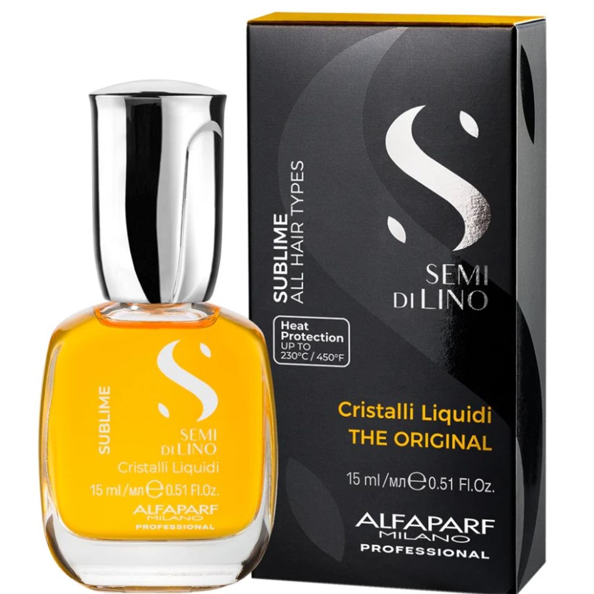 ALFAPARF MILANO - Cristalli Liquidi Alfaparf Semi Di Lino oleo aceite Capilar 15ml