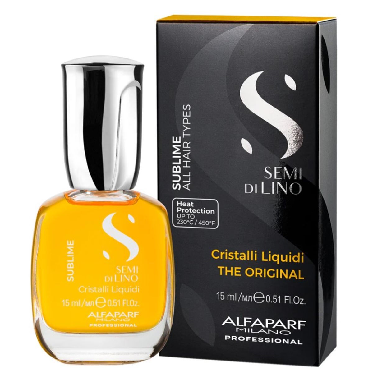 ALFAPARF MILANO - Cristalli Liquidi Alfaparf Semi Di Lino oleo aceite Capilar 15ml