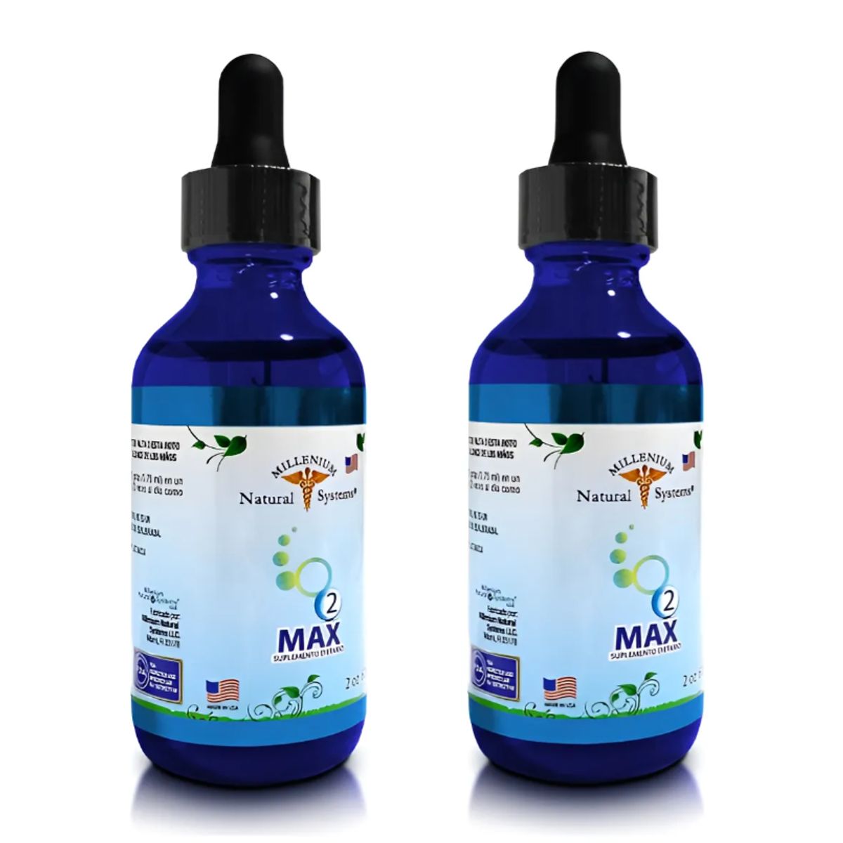 NATURAL SYSTEM - ALIMENTO MULTIVITAMINICO OXIGENO LIQUIDO ORIGINAL/ COMBO X 2
