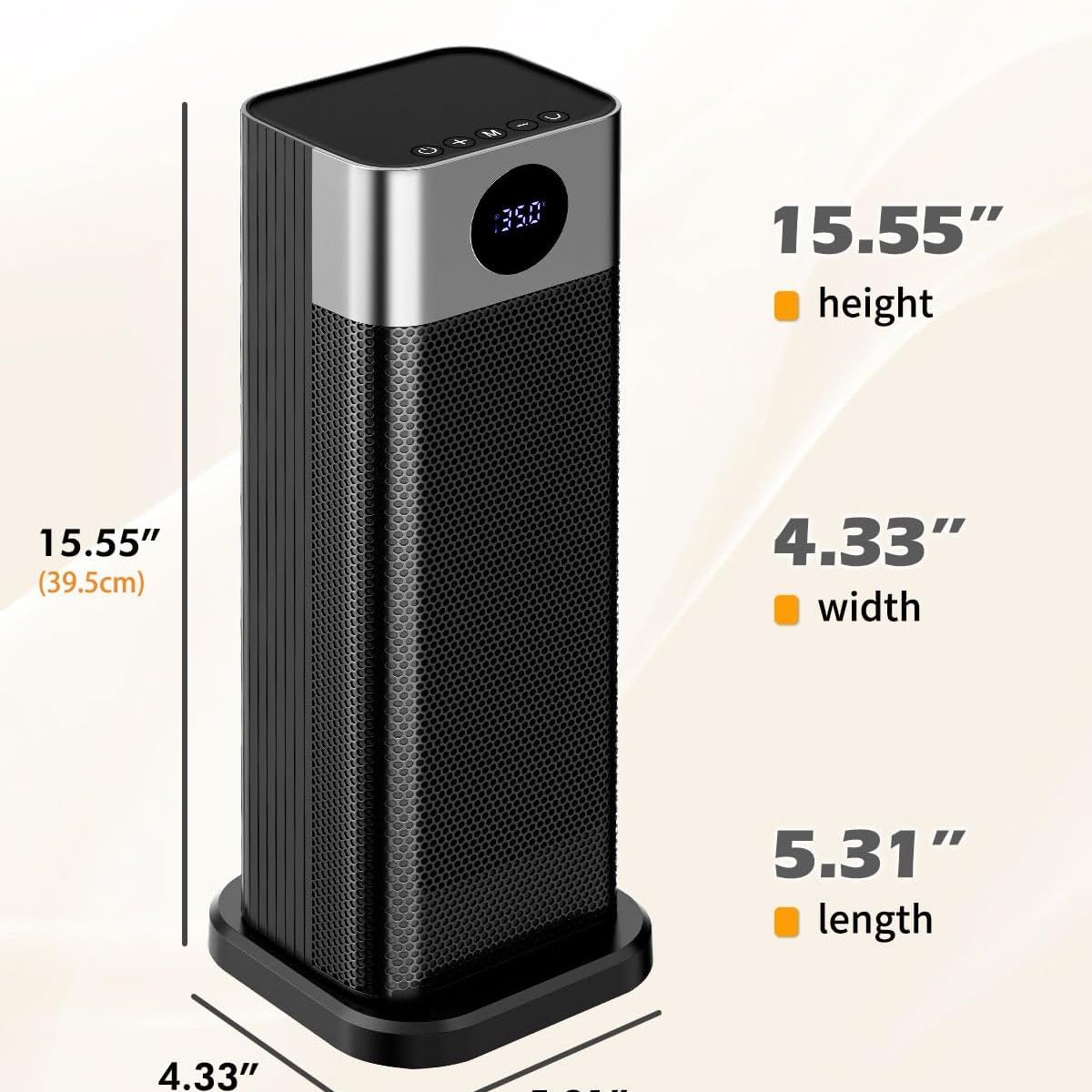 GENERICO - Calentador Electrico Ambiente Temporizador Control Remoto