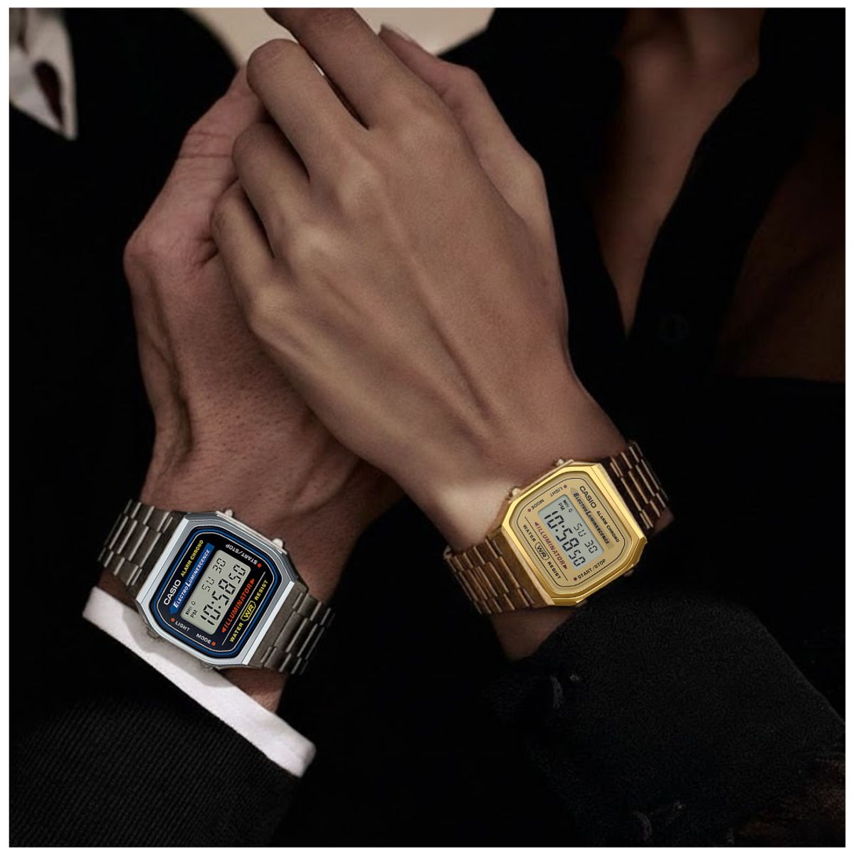 CASIO - Reloj Casio En Pareja Modelo A168W Diseño Casual