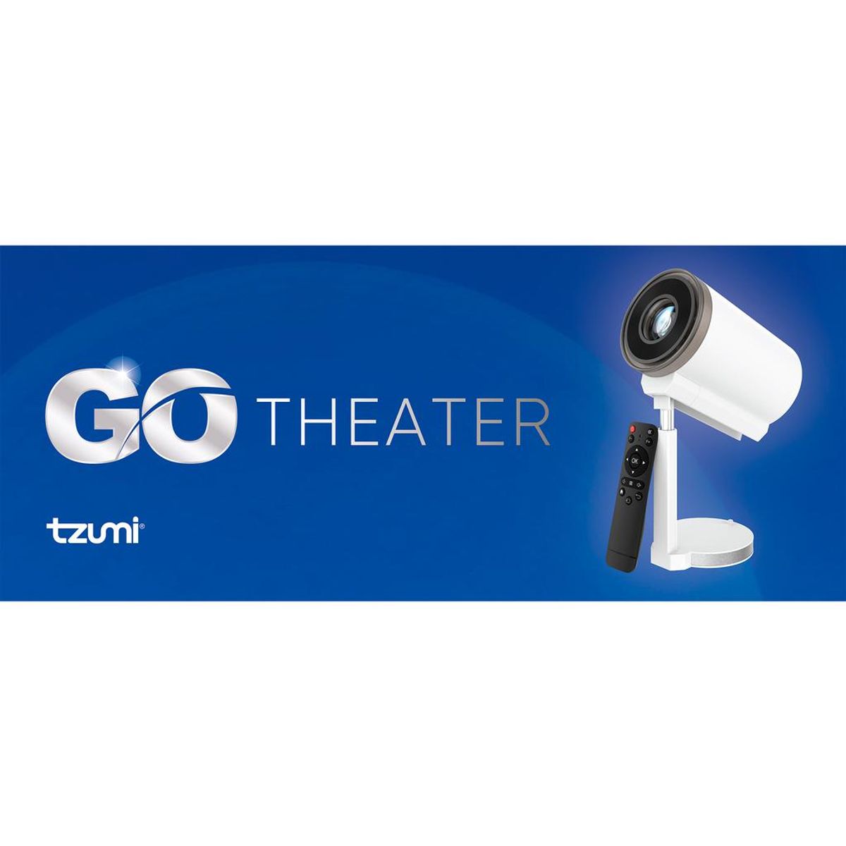 TZUMI - Proyector de Película Pantalla 304 cm