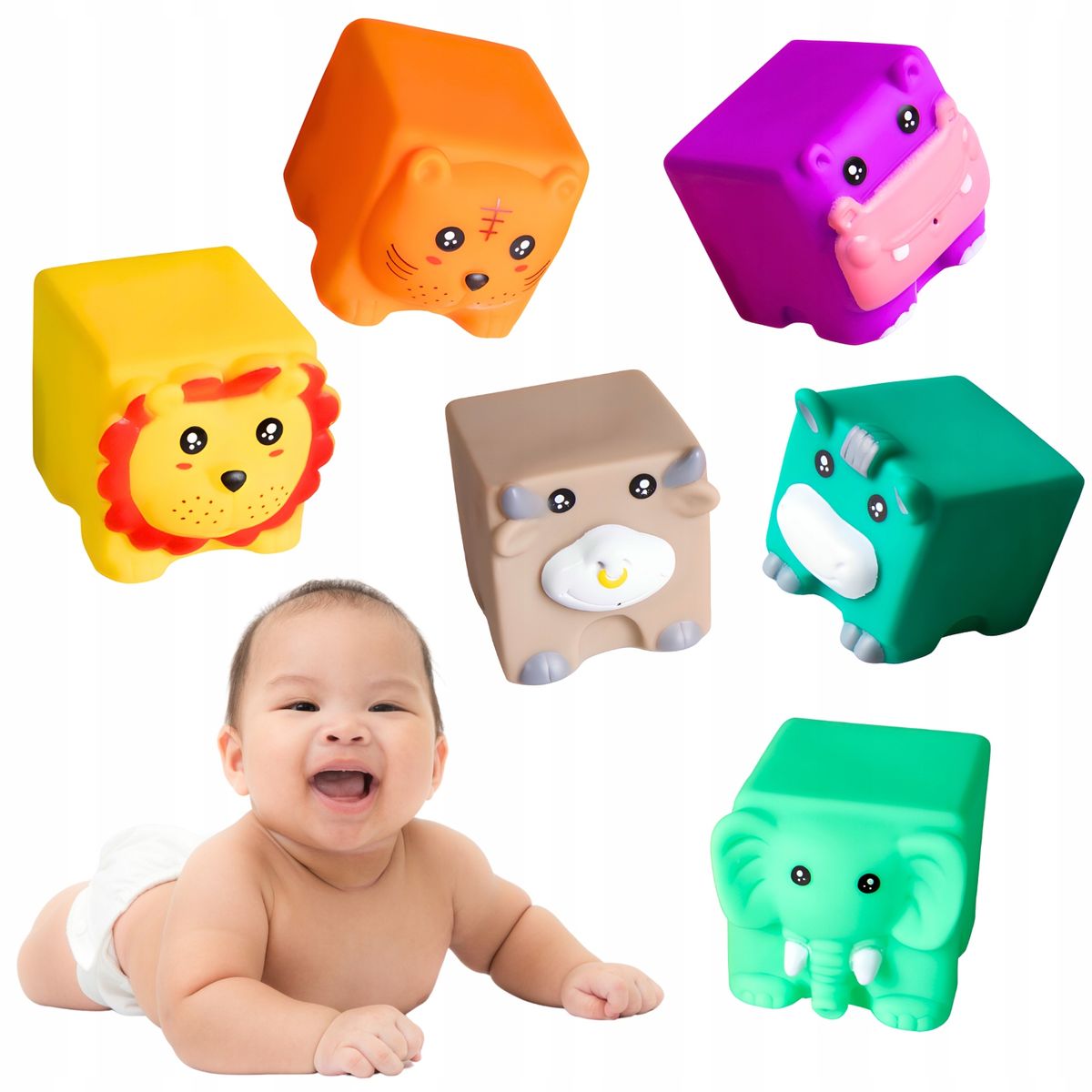 GENERICO - Juguete Didactico Set de Bloques Sensoriales para Bebé
