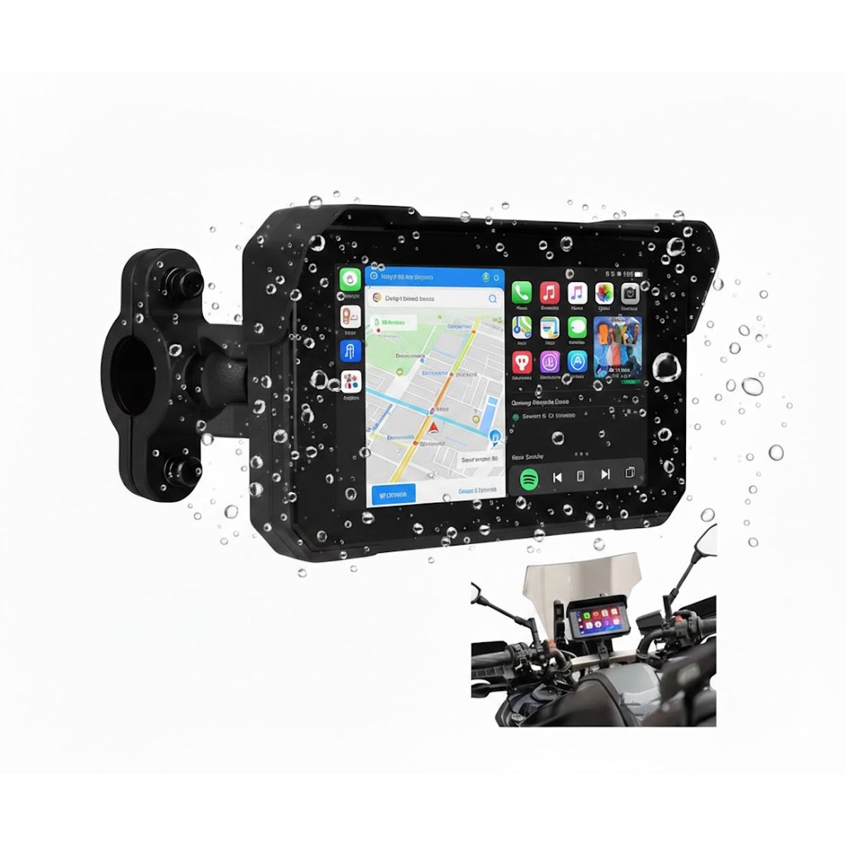 GENERICO - Pantalla Moto 6 Carplay Y Android Moto Impermeable Ip67
