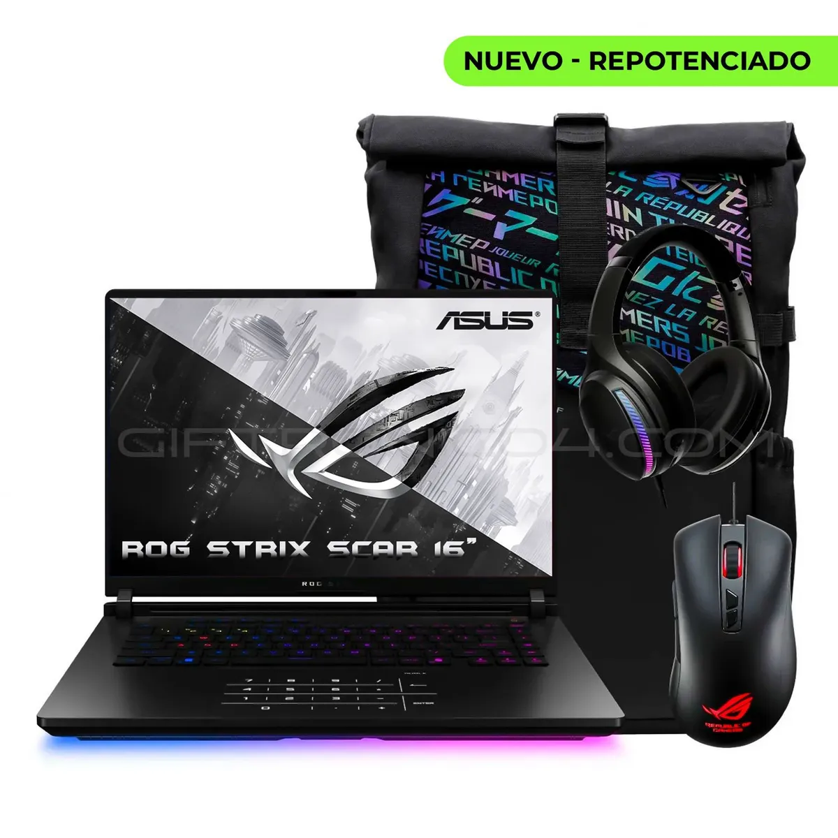 ASUS - Portátil Gamer ASUS ROG Strix Scar 16 G635LW  Intel i9-275HX  64GB DDR5 RAM 2TB SSD  RTX5080