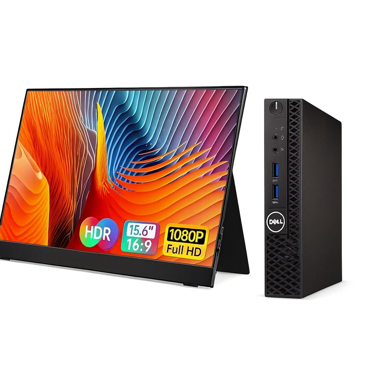 DELL - Dell Optiplex 3060 Micro PC, Intel Core i3-7100T, 16GB DDR4 RAM, 256GB NVMe SSD, Win11Pro WIFI