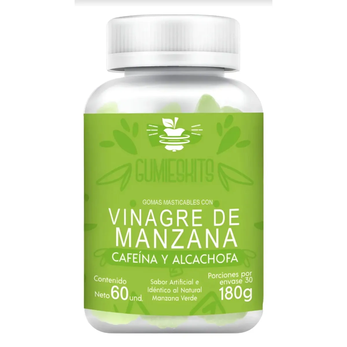 GENERICO - Vinagre de manzana cafeina y alcachofa en gomas
