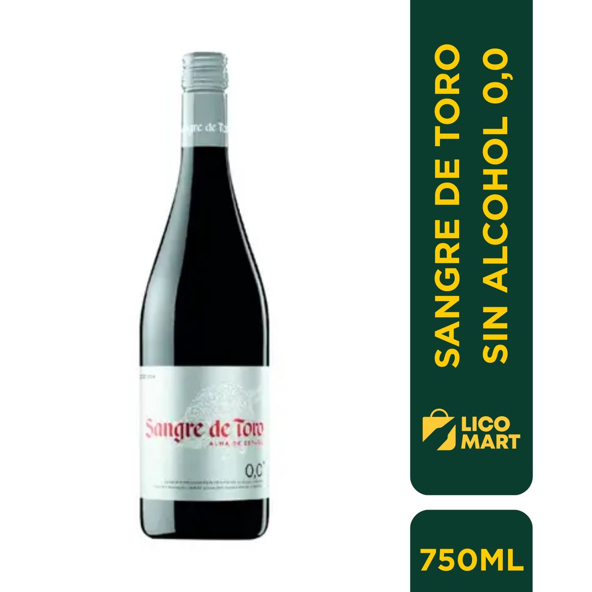 GENERICO - VINIO TINTO SANGRE DE TORO SIN ALCOHOL 0,0 750 ML