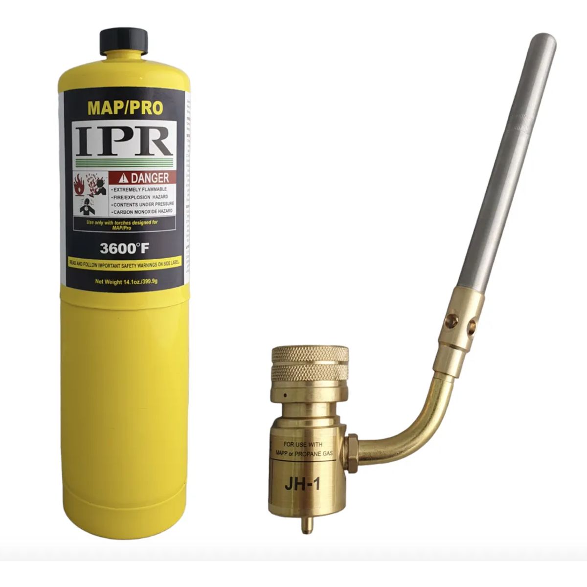 GENERICO - Gas Para Soldar Mapp Pro Con Boquilla O Soplete Tipo Cañon