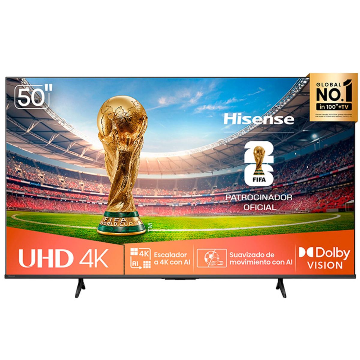 HISENSE - Televisor Hisense 50 Pulgadas UHD4K SMART 50A6NV