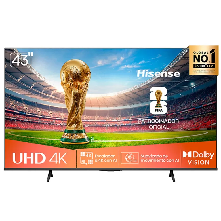 Televisor Hisense 43 Pulgadas UHD4K SMART 43A6NV