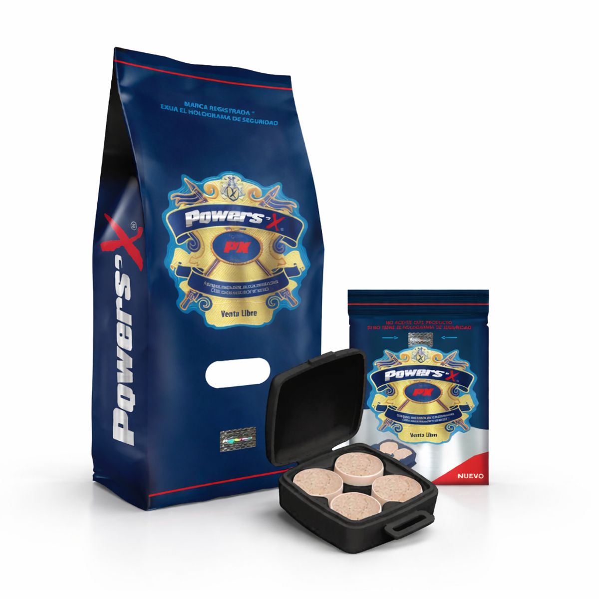 POWERSX - Powers-X Power Sex Gold Hierbas Aromáticas Comprimidas Discos O Cubos